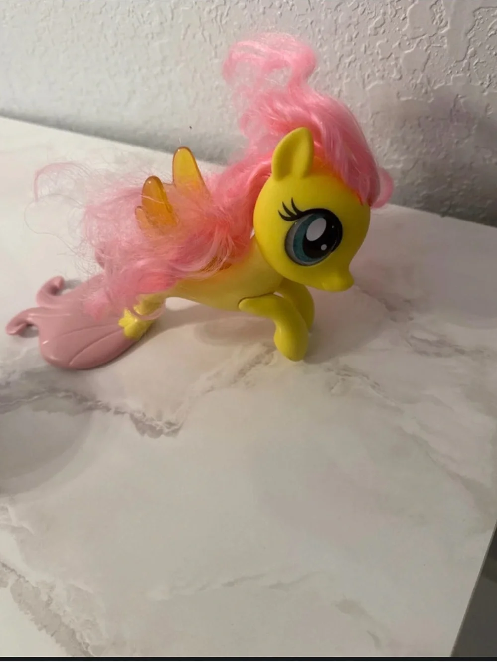 My Little Pony Yellow Figure with Pink Mane